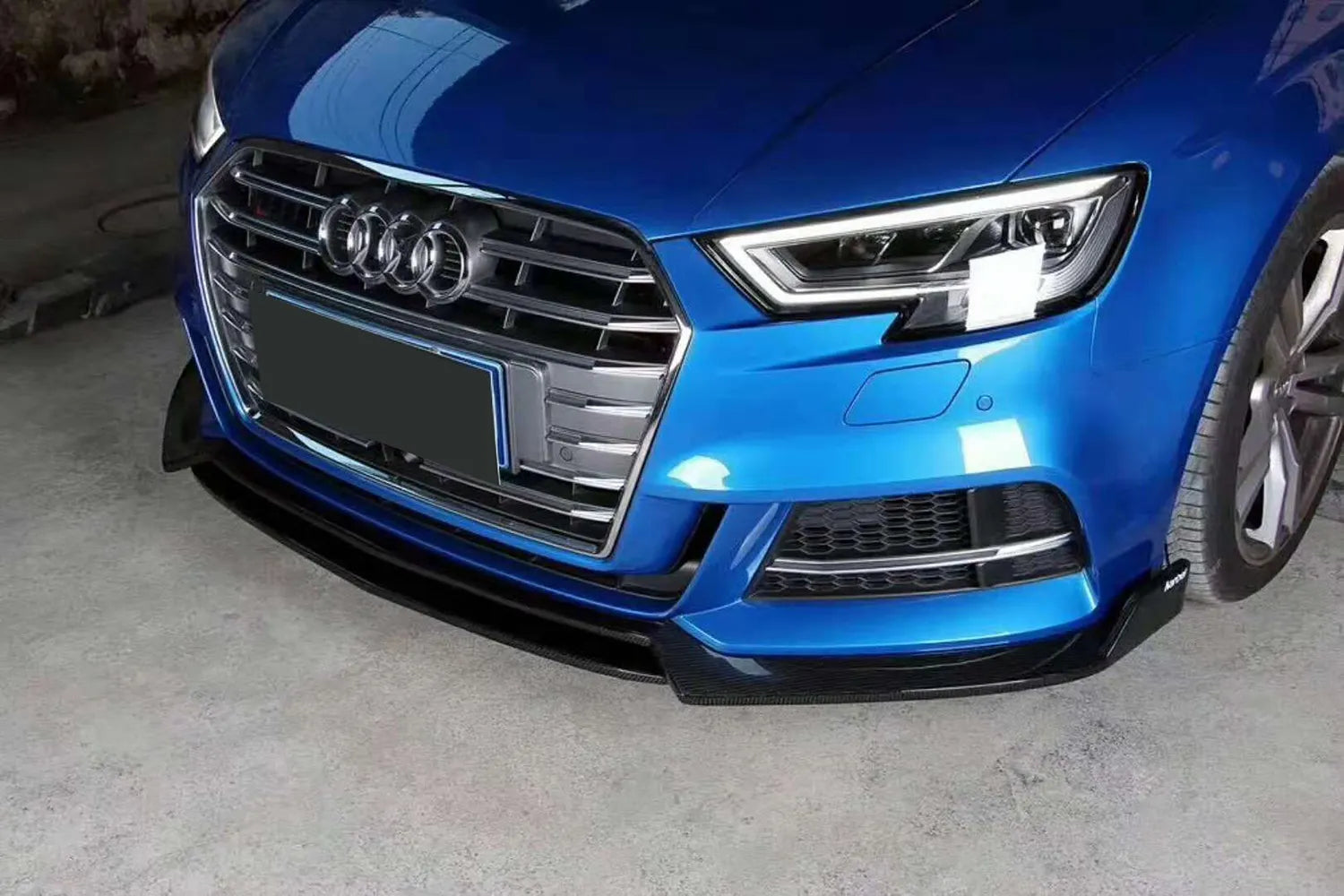 KB Style Carbon Fiber Front Lip - Audi S3 | A3 S-LINE 8V