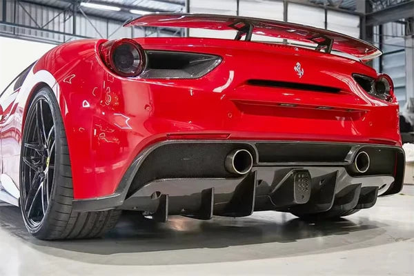 N Style Carbon Fiber Diffuser - Ferrari 488 GTB