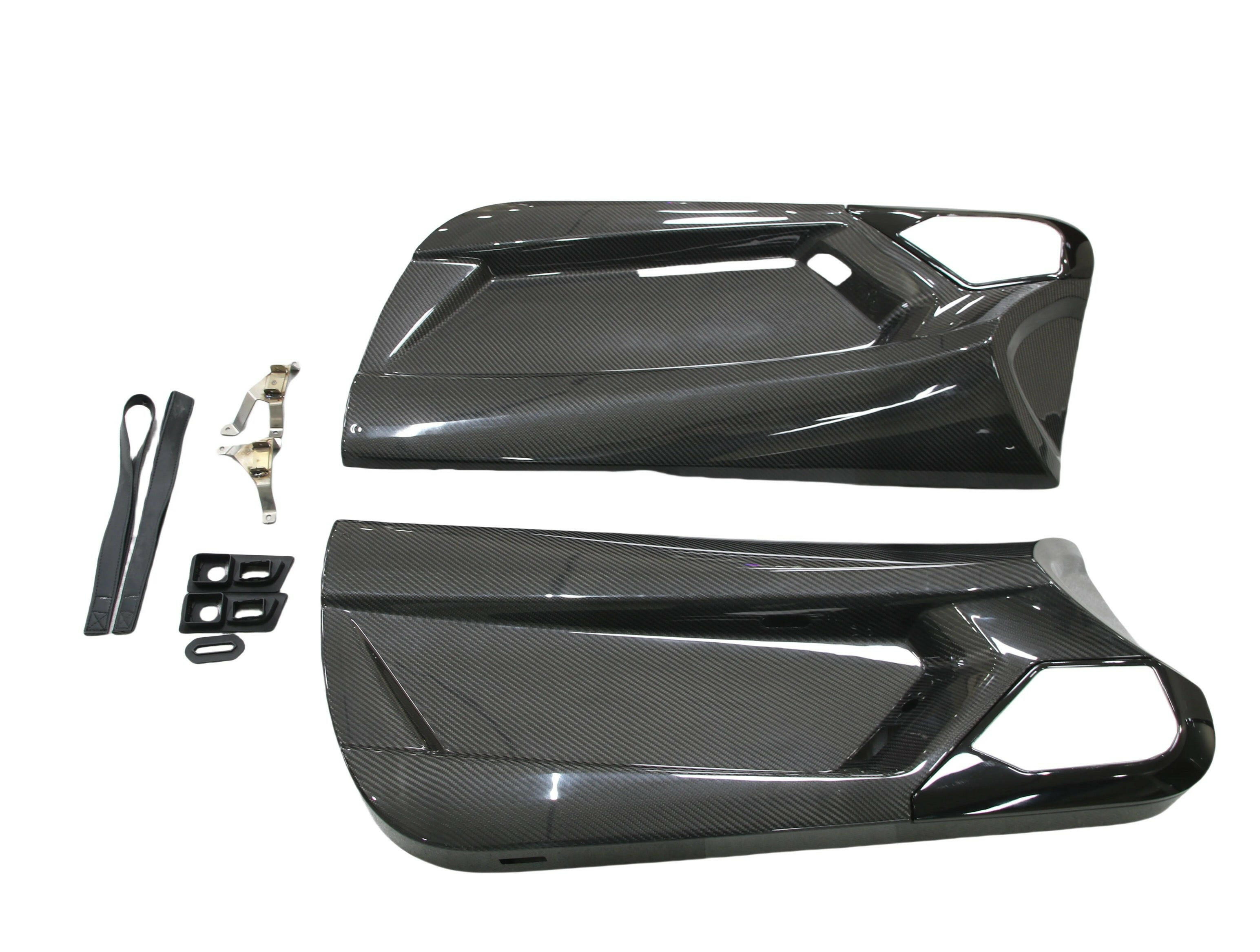 SVJ Style Carbon Fiber Inner Door Panels - Lamborghini Aventador LP700 / LP720 / LP740.