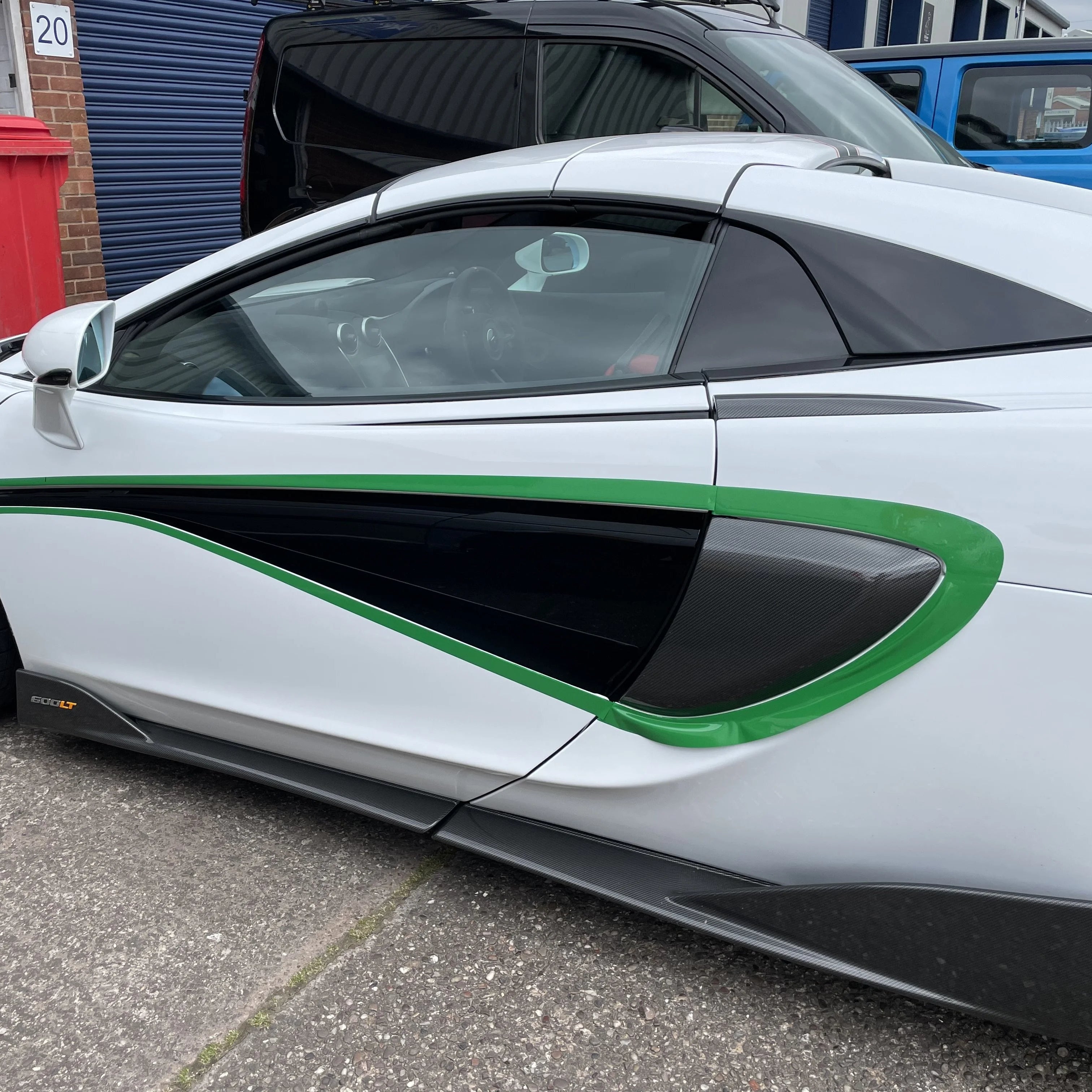 600LT Style Carbon Fiber Side Skirts - McLaren 570s/570 GT/540C