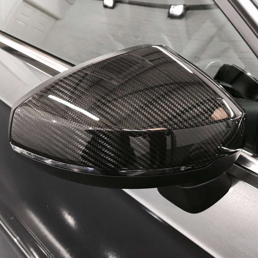 Carbon Fiber Mirror Caps - Audi A3/S3/RS3 (2014-2020) - Euro Auto Design