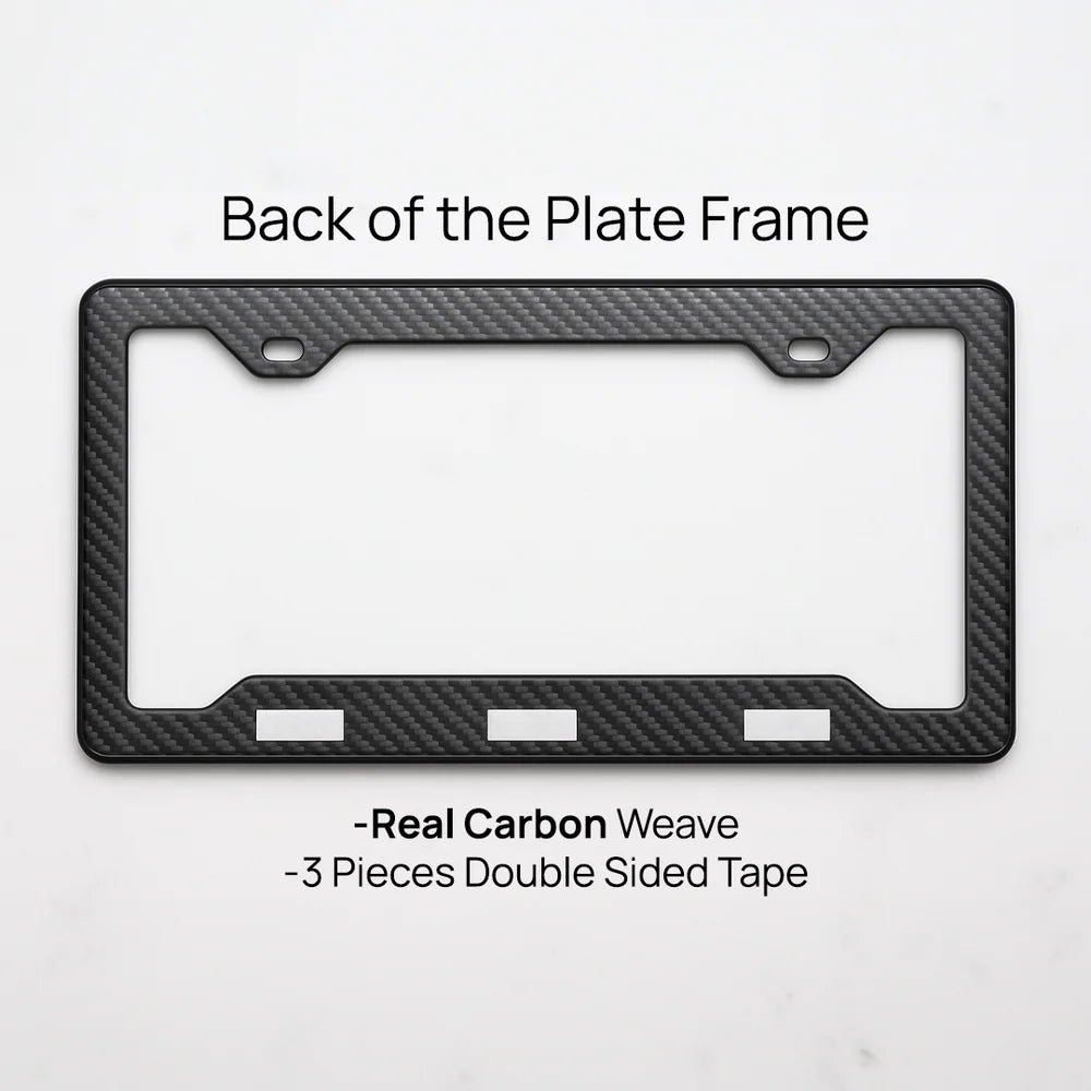 Audi S Carbon Fiber License Plate Frame