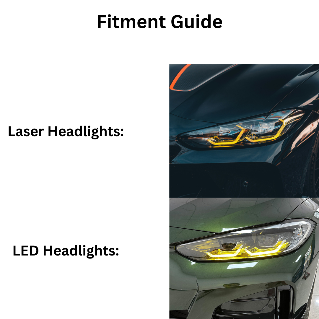 Multi-Color RGB Snake Eyes Style LED Headlights - BMW G8X M3/M4 | G22 4 Series