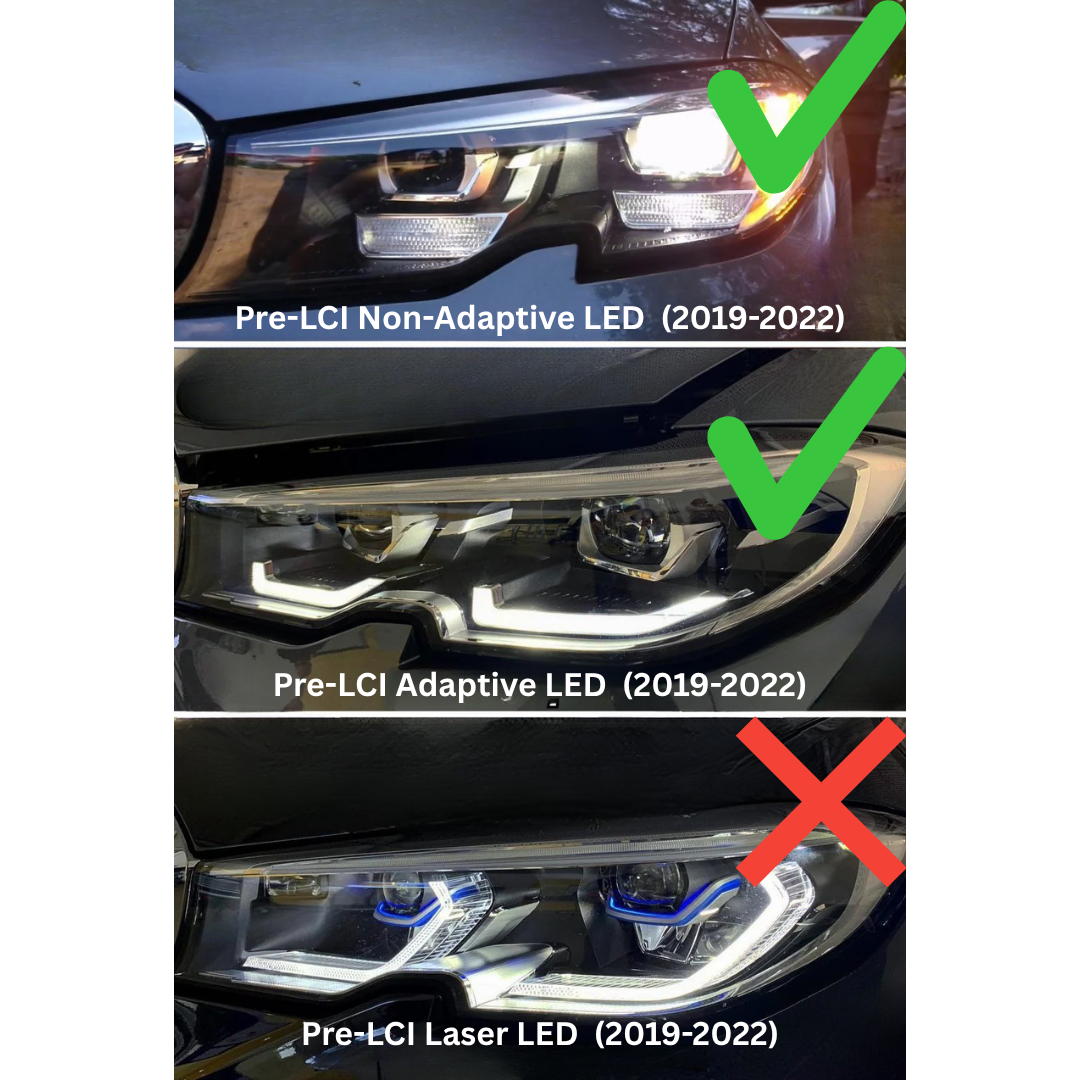 Switchback Dual-Color Laser Style LED Headlights – BMW G20 3 Series (Pre-LCI)