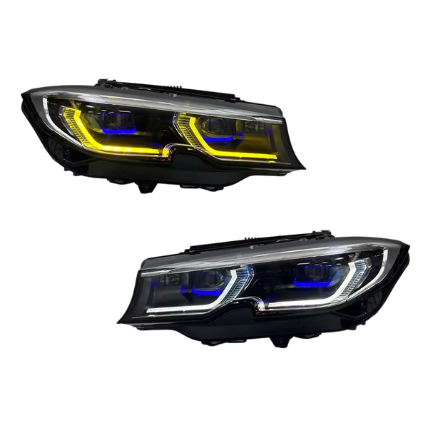 Switchback Dual-Color Laser Style LED Headlights – BMW G20 3 Series (Pre-LCI)