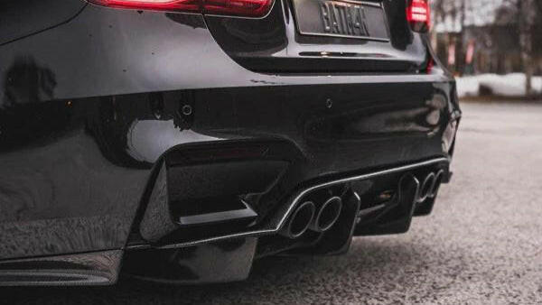 PSM Style Rear Bumper Diffuser – Carbon Look For BMW F80 M3 F82 F83 M4 2015-20