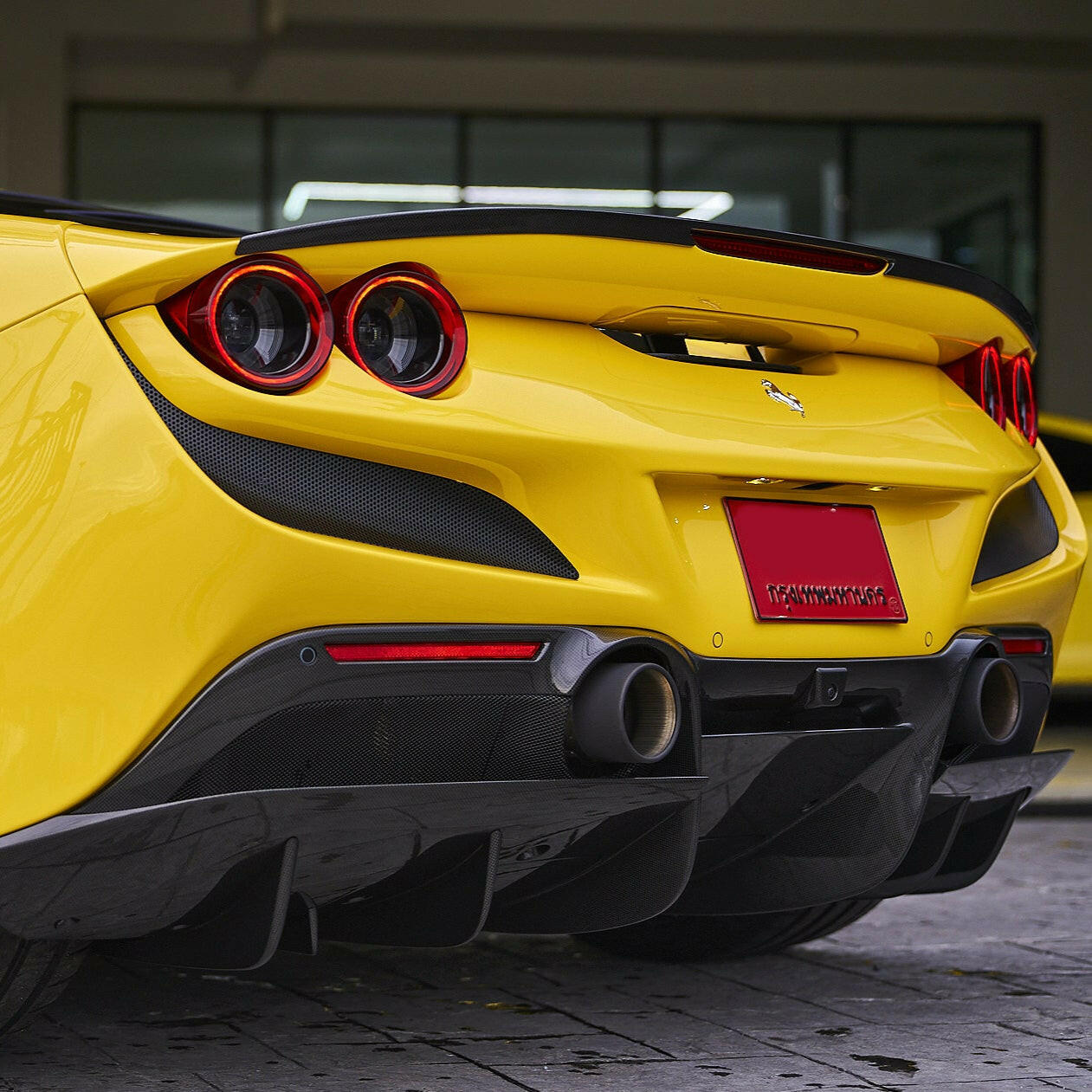OEM Style Carbon Fiber Diffuser - Ferrari F8 Tributo.