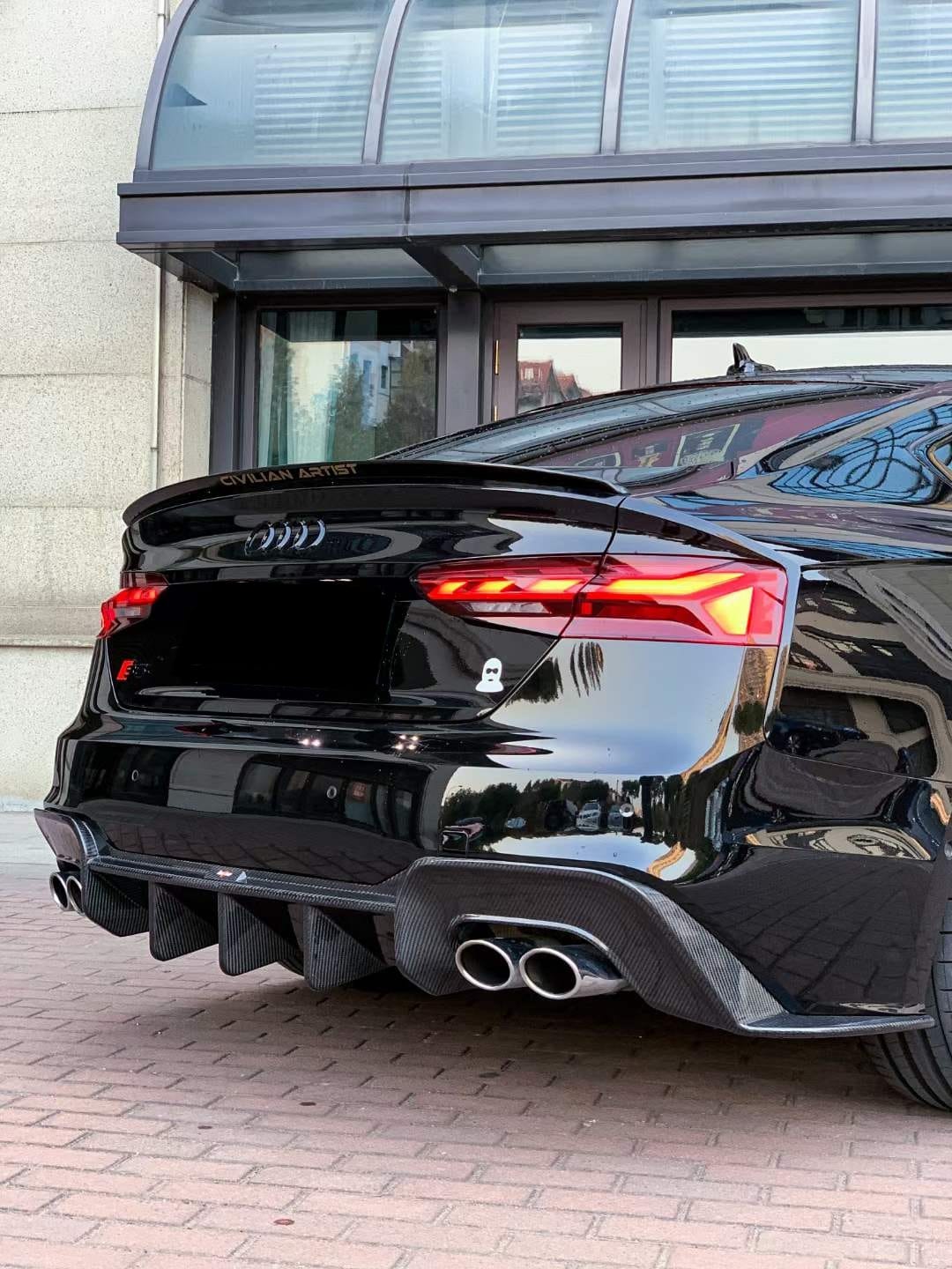 BTX Style Carbon Fiber Rear Diffuser - Audi S5 | A5 S-Line B9.5 - Euro Auto Design