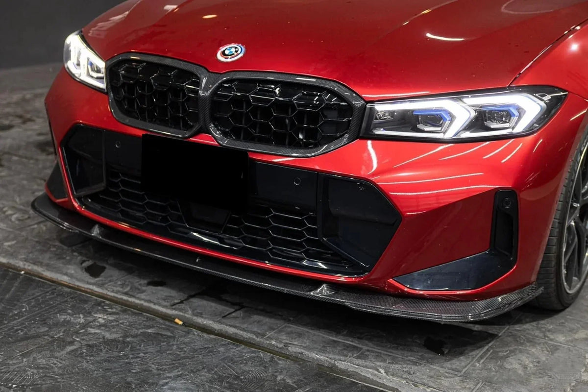 3D Style V2 Carbon Fiber Front Lip - BMW G20 3 Series LCI