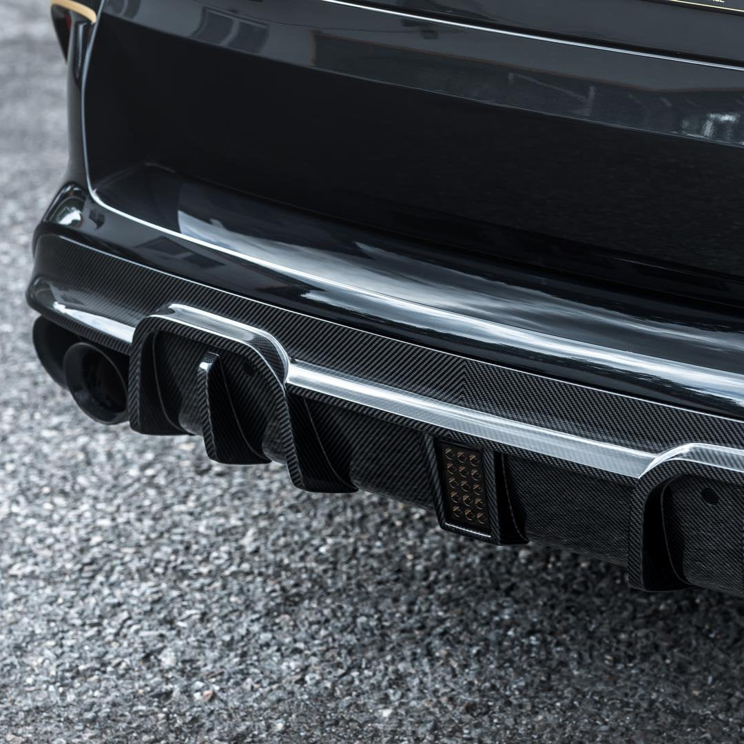 MT LED Style Carbon Fiber Rear Diffuser - F95 X5M (Pre-LCI) - Euro Auto Design