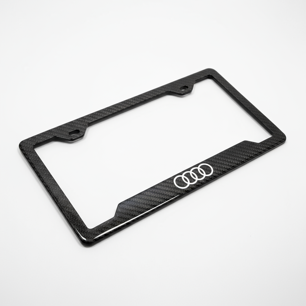 Audi Carbon Fiber License Plate Frame