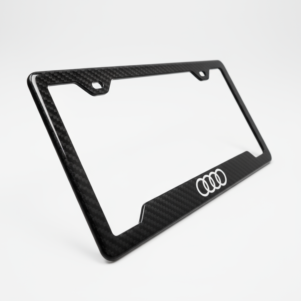 Audi Carbon Fiber License Plate Frame
