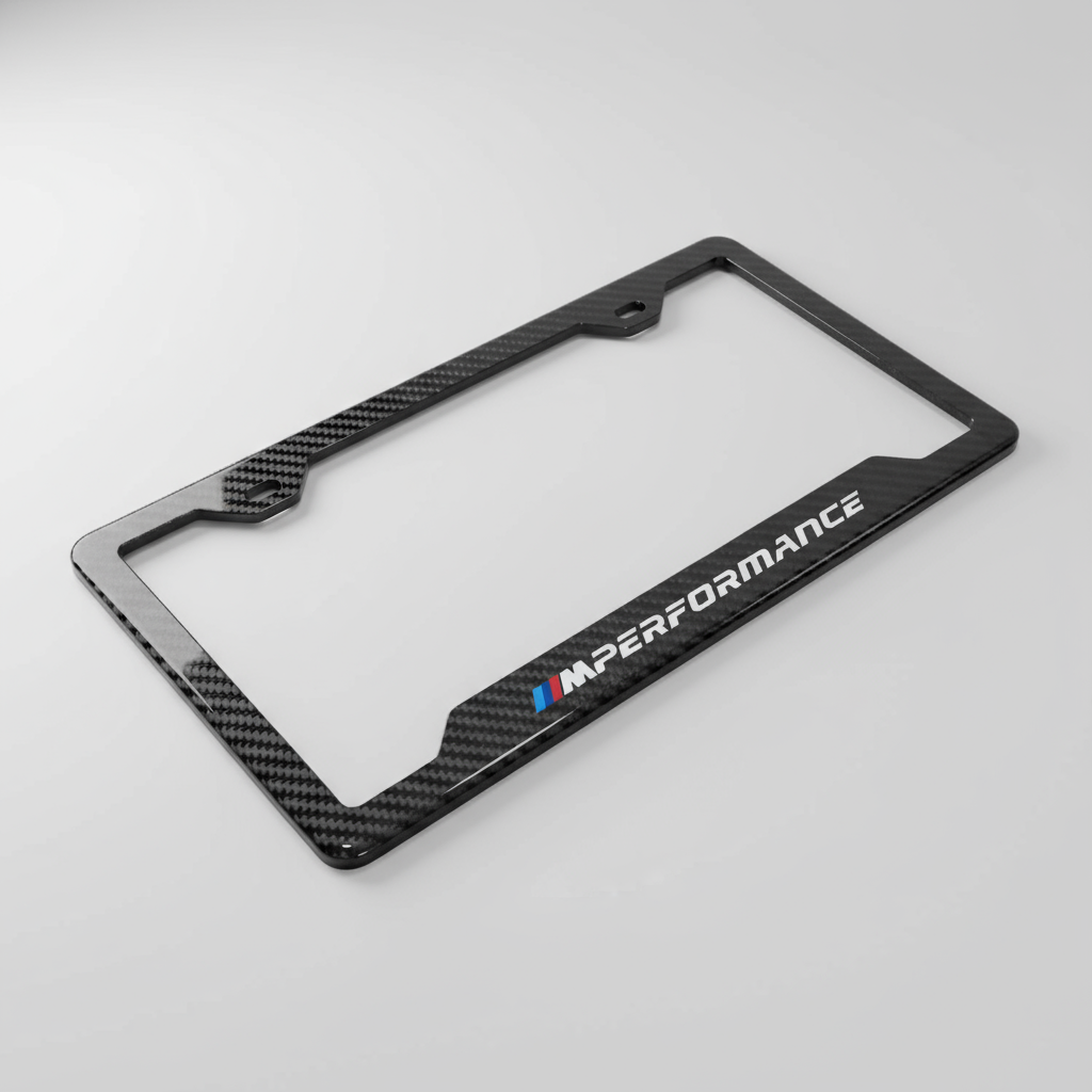 BMW M Performance Carbon Fiber License Plate Frame