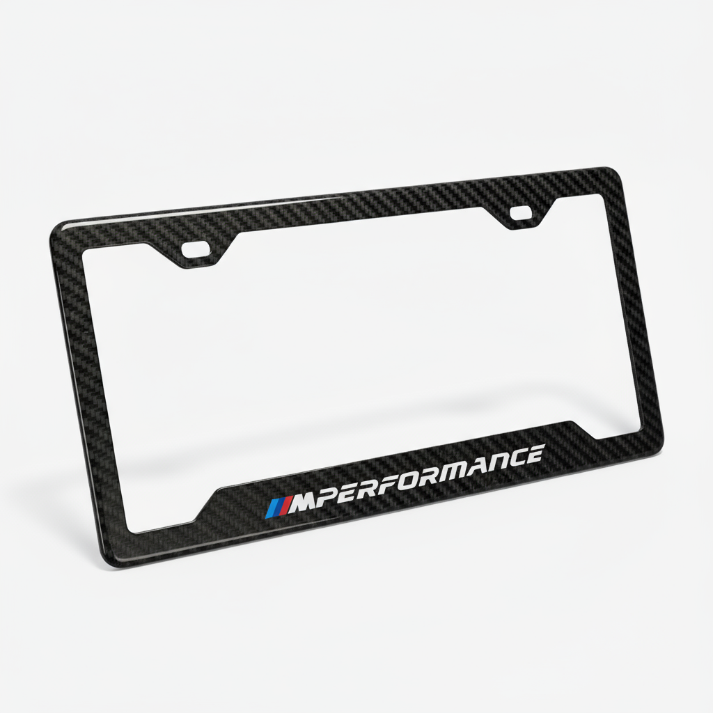 BMW M Performance Carbon Fiber License Plate Frame