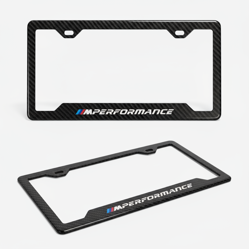 BMW M Performance Carbon Fiber License Plate Frame