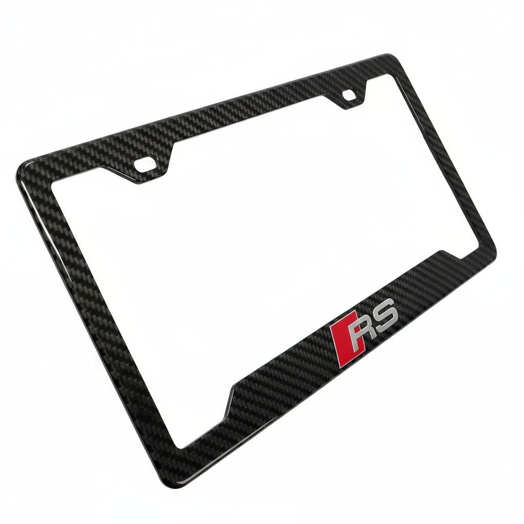 Audi RS Carbon Fiber License Plate Frame
