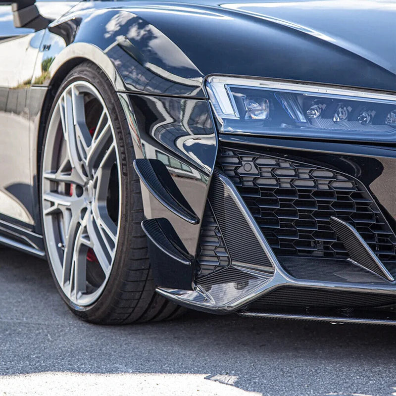Capristo Style Carbon Fiber Front Canards - Audi R8 (2019-2024) - Euro Auto Design
