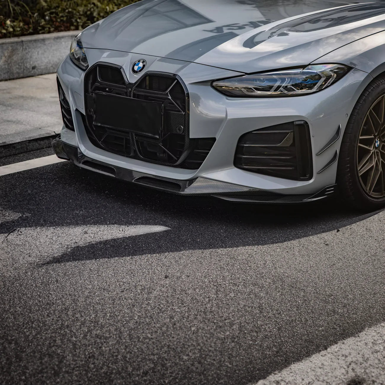 SQ Style Carbon Fiber Front Lip - G26 4 Series Gran Coupe - Euro Auto Design