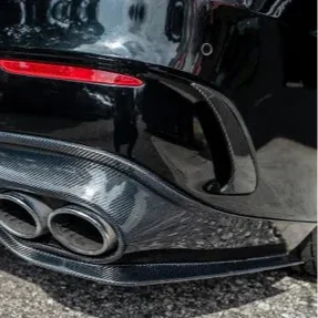 Premium carbon fiber rear bumper trim for c118 amg cla 45 by Euro Auto Design