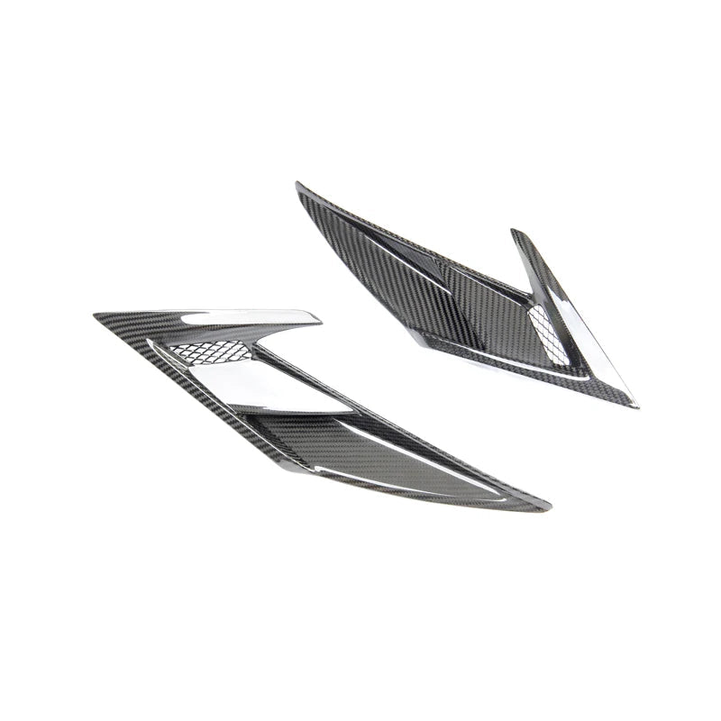 Carbon Fiber Headlight Vent Trim - Ferrari F8 Tributo.