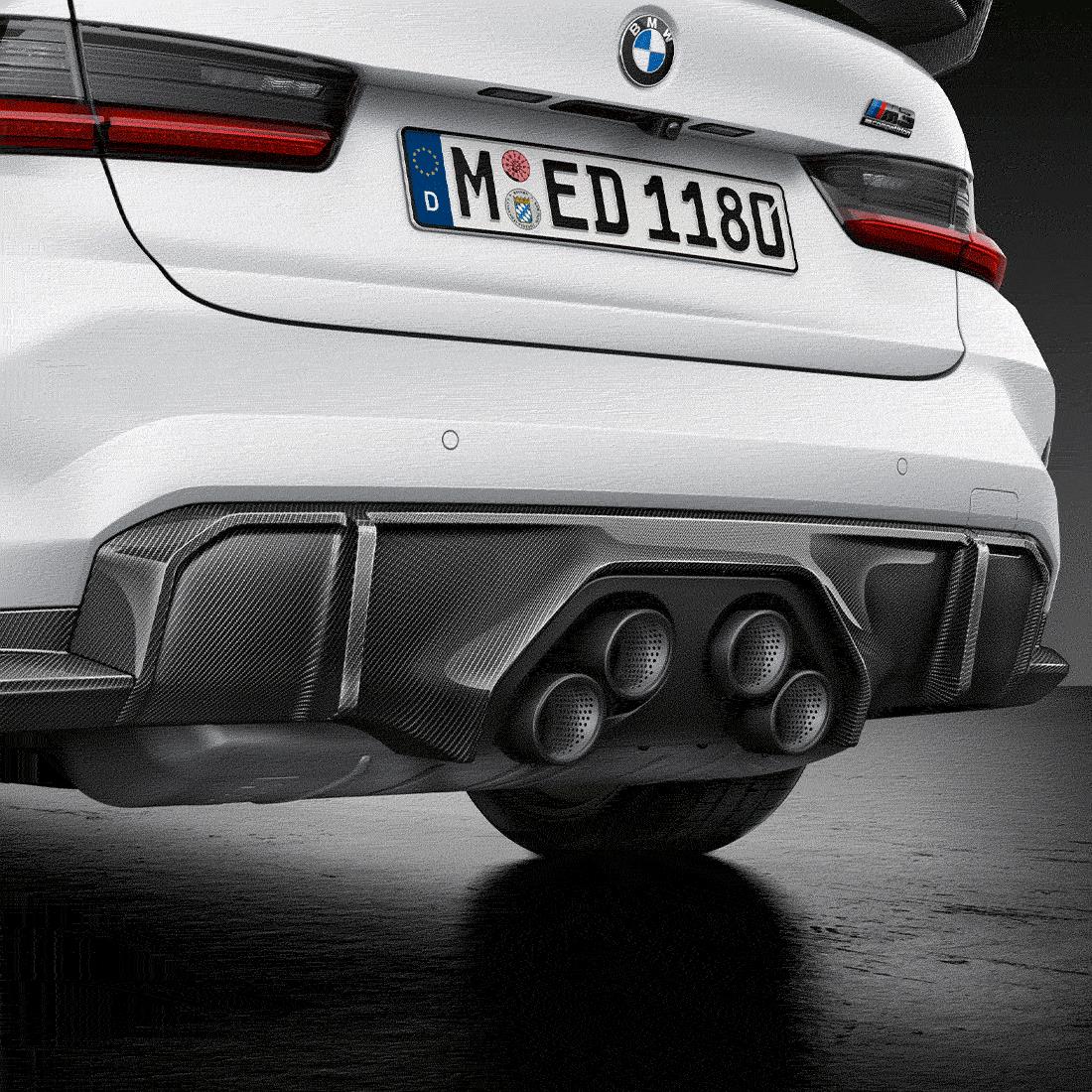 P Style Carbon Fiber Rear Diffuser - G80 M3 | G82/G83 M4 - Euro Auto Design