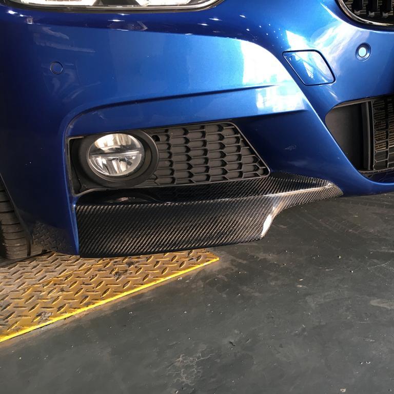 MP Style Carbon Fiber Front Splitters - F30 3 Series - Euro Auto Design