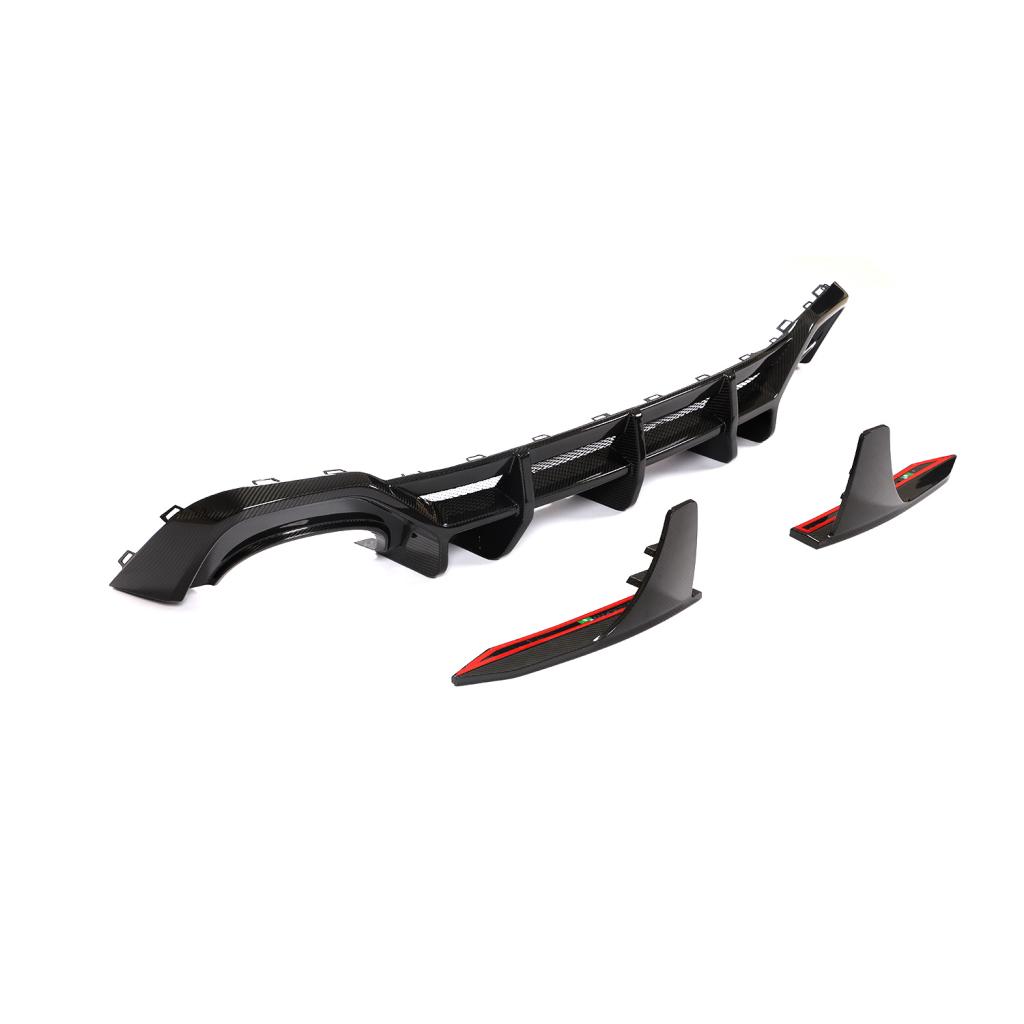 Euro Auto Style V2 Carbon Fiber Rear Diffuser - Audi RS6/RS7 C8 - Euro Auto Design