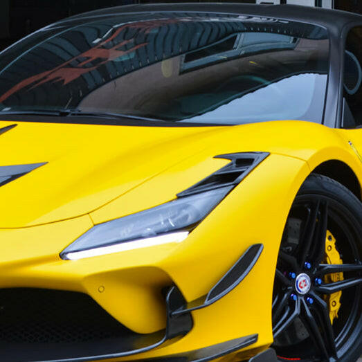 Paktechz Carbon Fiber Front Canards - Ferrari F8 Tributo.