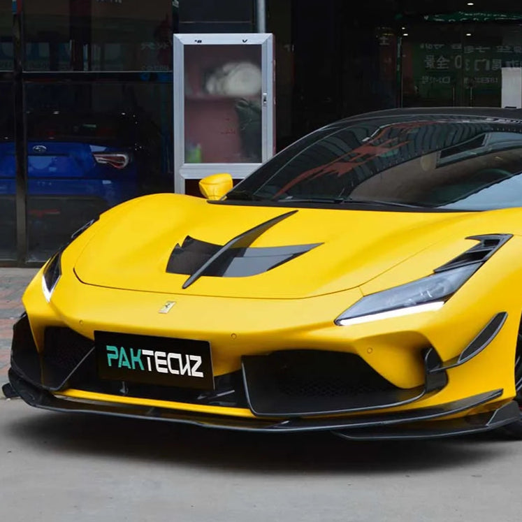 Paktechz Carbon Fiber Front Lip - Ferrari F8 Tributo.