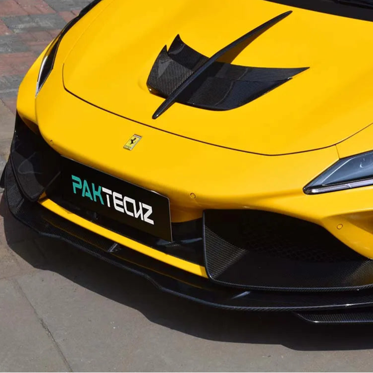 Paktechz Carbon Fiber Front Lip - Ferrari F8 Tributo.