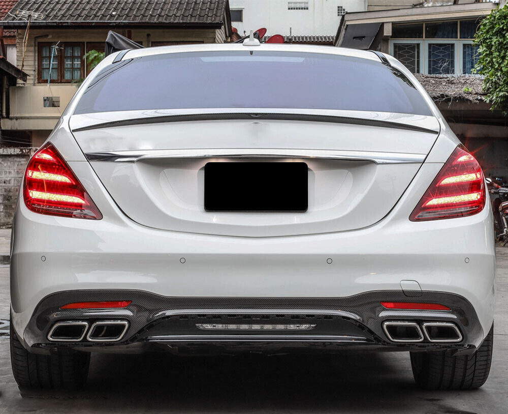 OEM Style Carbon Fiber Rear Diffuser - W222 AMG S63/S65 (LCI) - Euro Auto Design