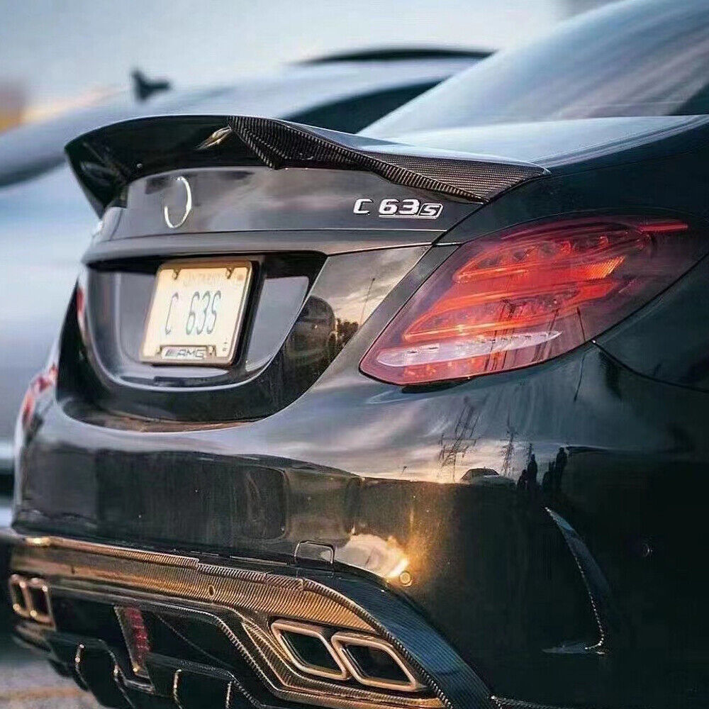 R Style Carbon Fiber Spoiler - W205 AMG C63 Sedan - Euro Auto Design