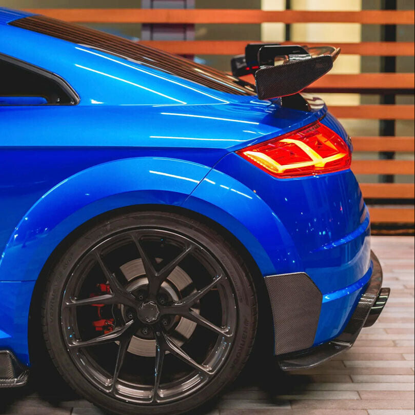 Performance Style Carbon Fiber Rear Diffuser Canards - Audi TTRS (2016-2019) - Euro Auto Design