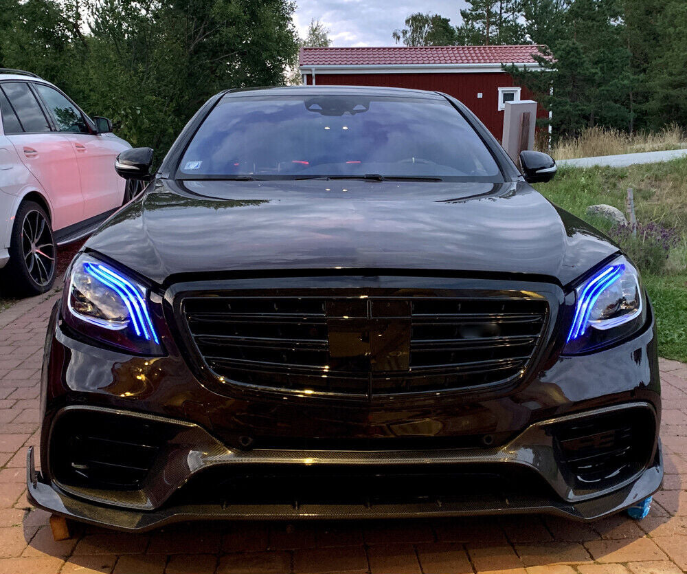 BRBS Style Carbon Fiber Front Lip V2 - W222 AMG S63/S65 (LCI) - Euro Auto Design