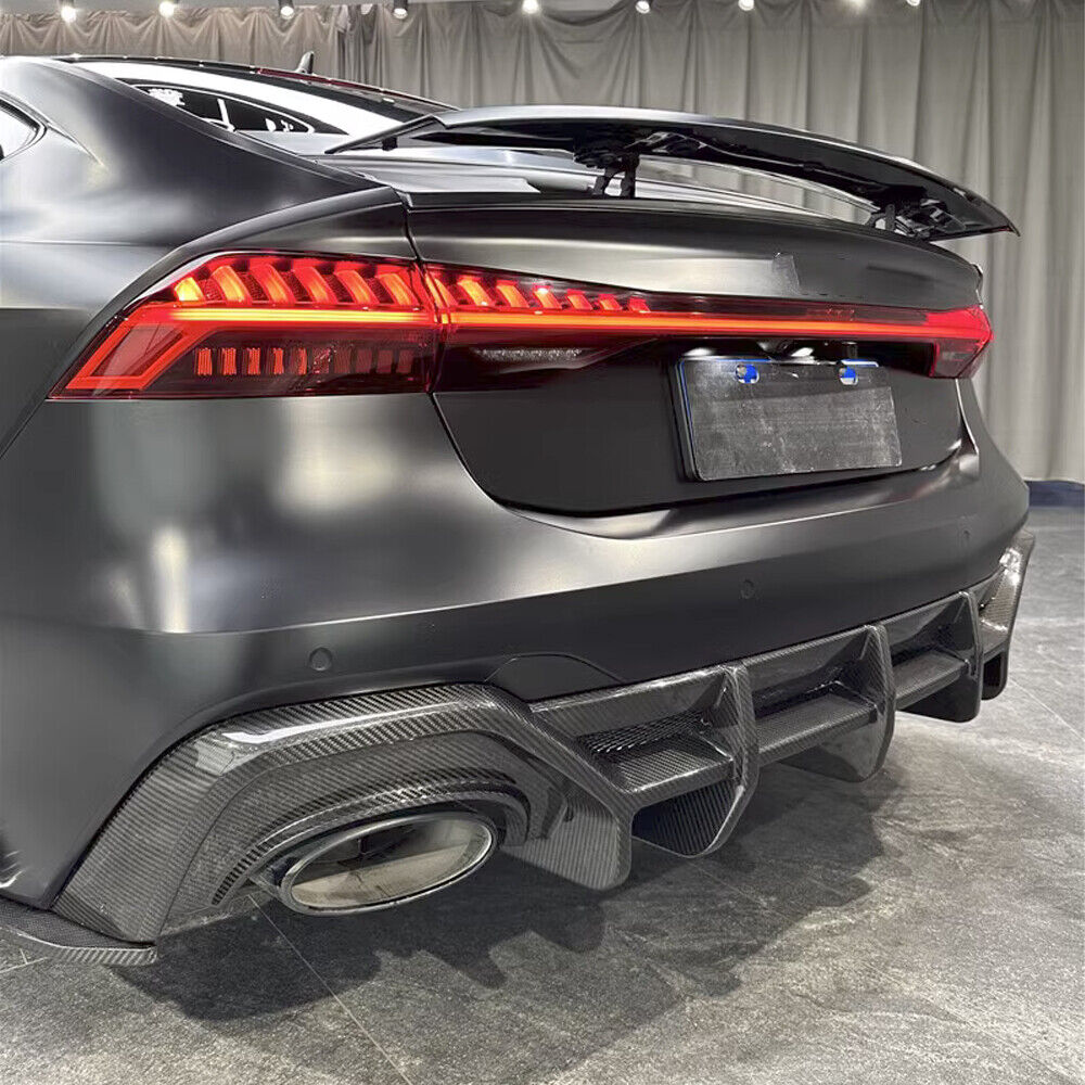 Euro Auto Style V2 Carbon Fiber Rear Diffuser - Audi RS6/RS7 C8 - Euro Auto Design