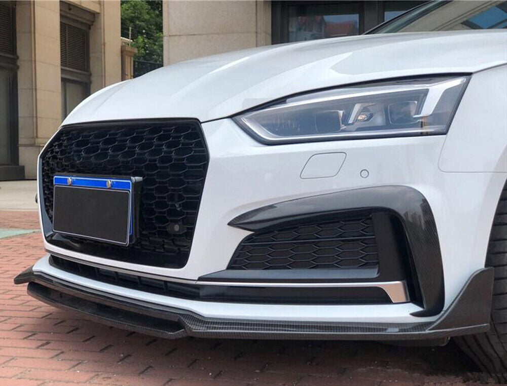 KB Style Carbon Fiber Front Lip - Audi S5 | A5 S-Line B9 - Euro Auto Design