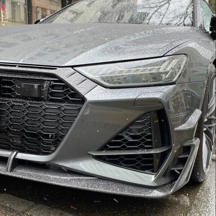 Carbon Fiber V2 Front Air Vent Trim - Audi RS6/RS7 C8 - Euro Auto Design