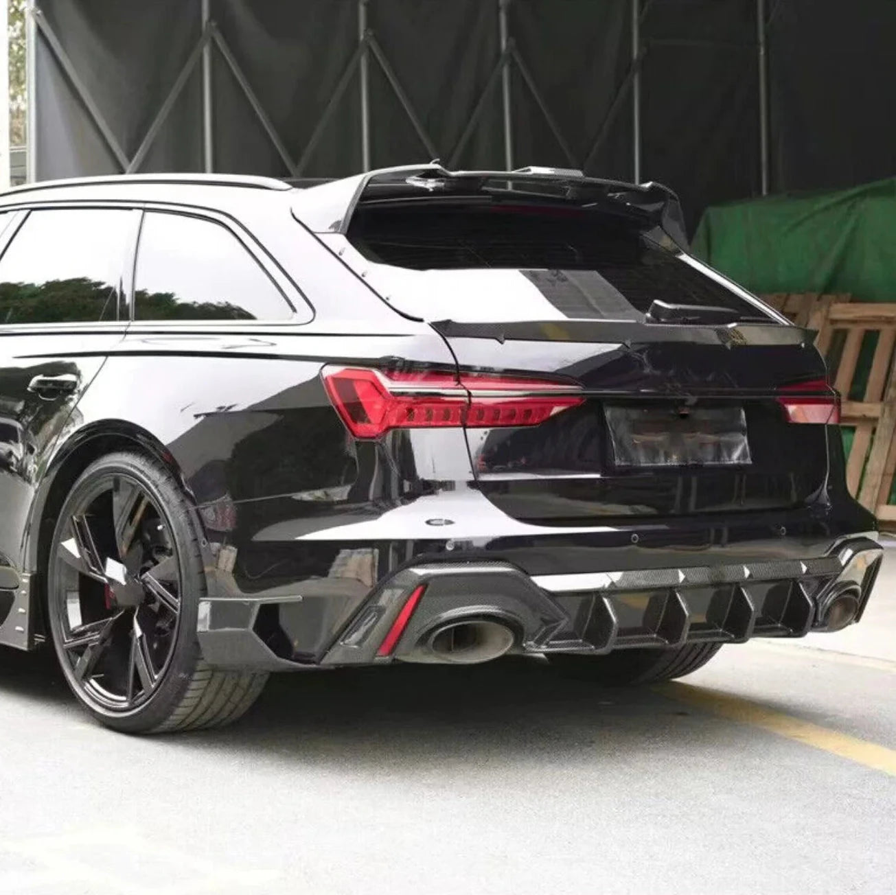 Euro Auto Style V3 Carbon Fiber Roof Spoiler - Audi RS6 C8 - Euro Auto Design